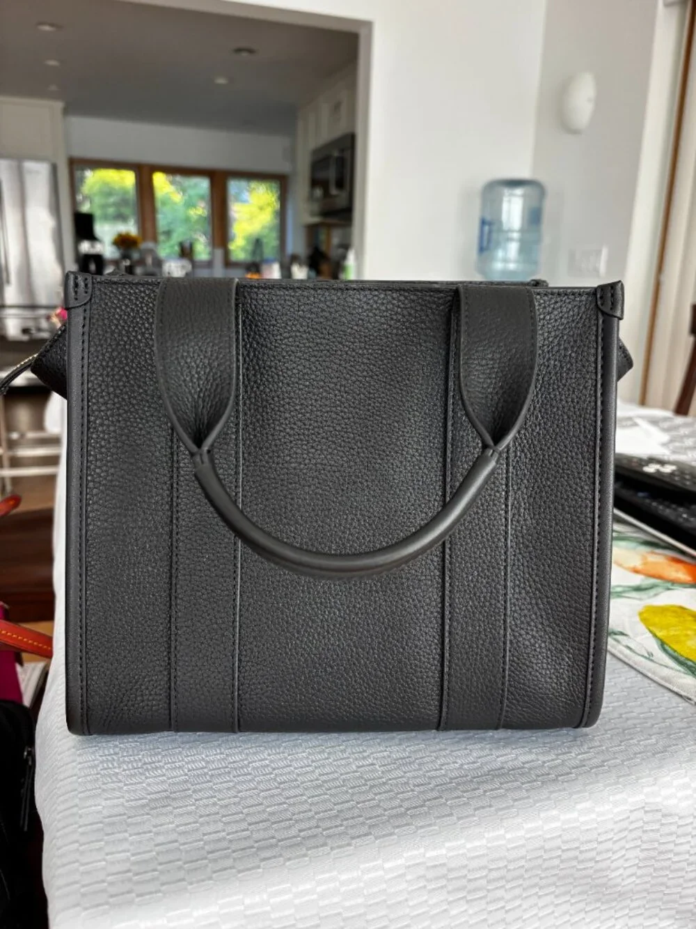 Kate Spade New York Kip Pebbled Black Leather Small Tote - Picture 3 of 11